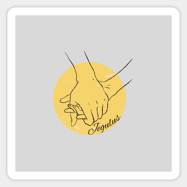 Jegulus holding hands Sticker by ThePureAudacity